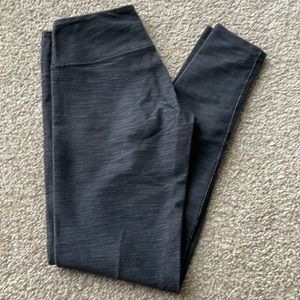 Lululemon black denim leggings, ankle length, excellent condition, worn once